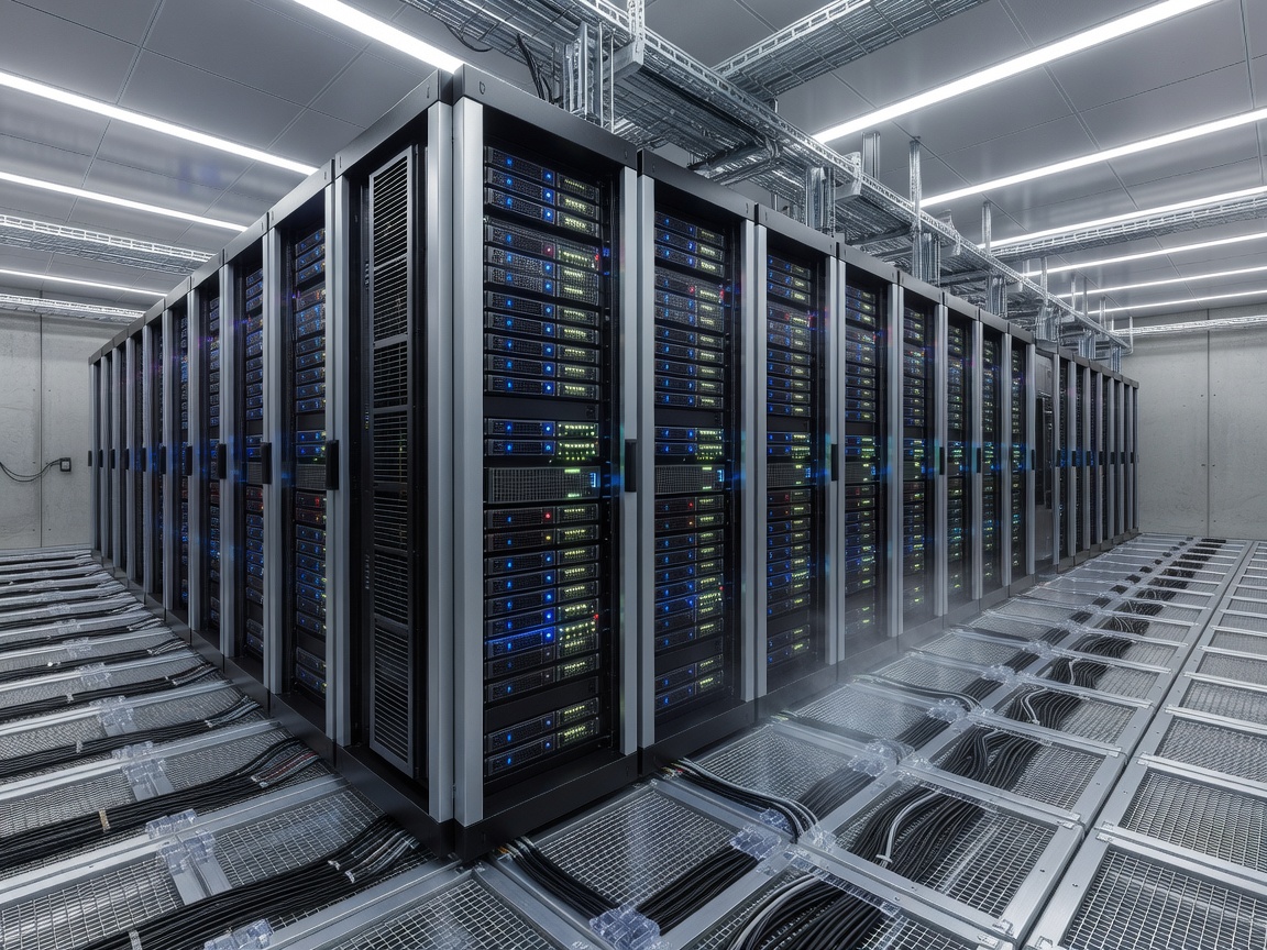Server racks in a modern cloud data center